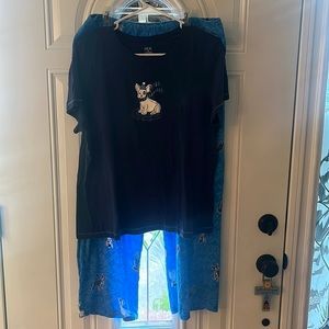 Hue brand pajama set with shirt and pants. Women’s XL. Gently used.